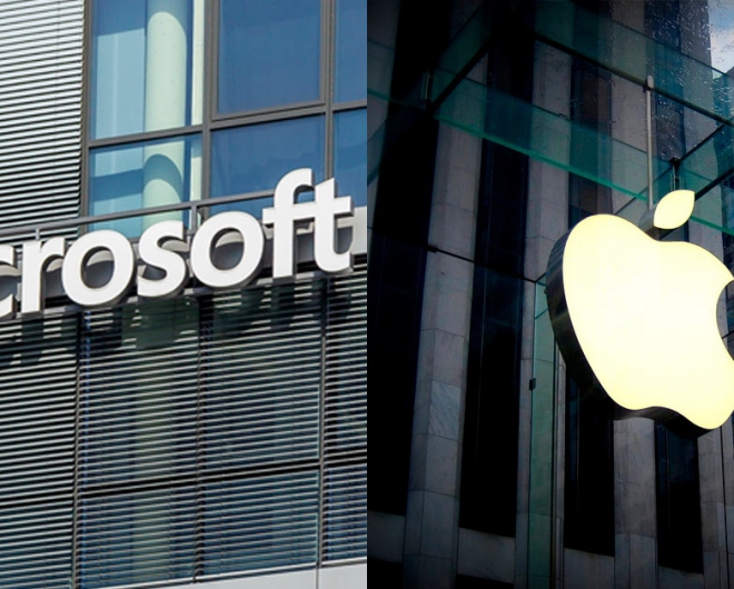 Apple and Microsoft lead indices higher