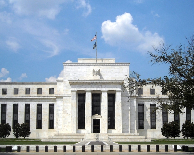 The U.S federal reserve building