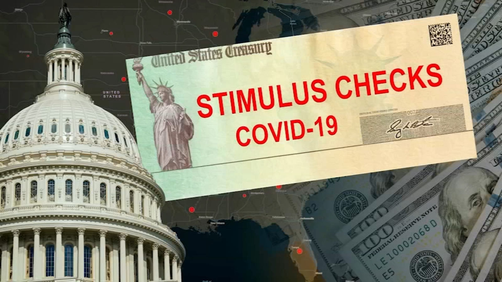 U.S gets ready for third rounf of stimulus checks as Senate pases biden's 1,9 trillion dolar stimulus checks