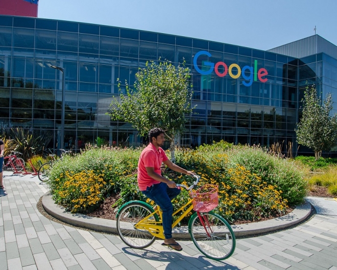 Google HQ. Alphabet, googles parent company reported higher than expected earnings