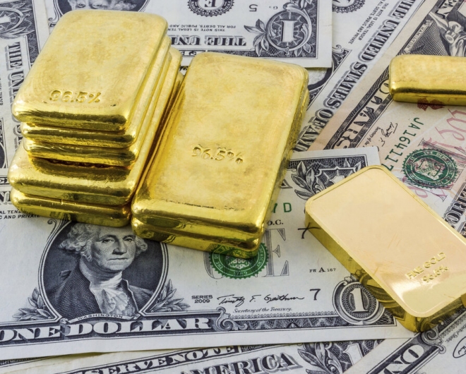 U.S dollar un against gold prices